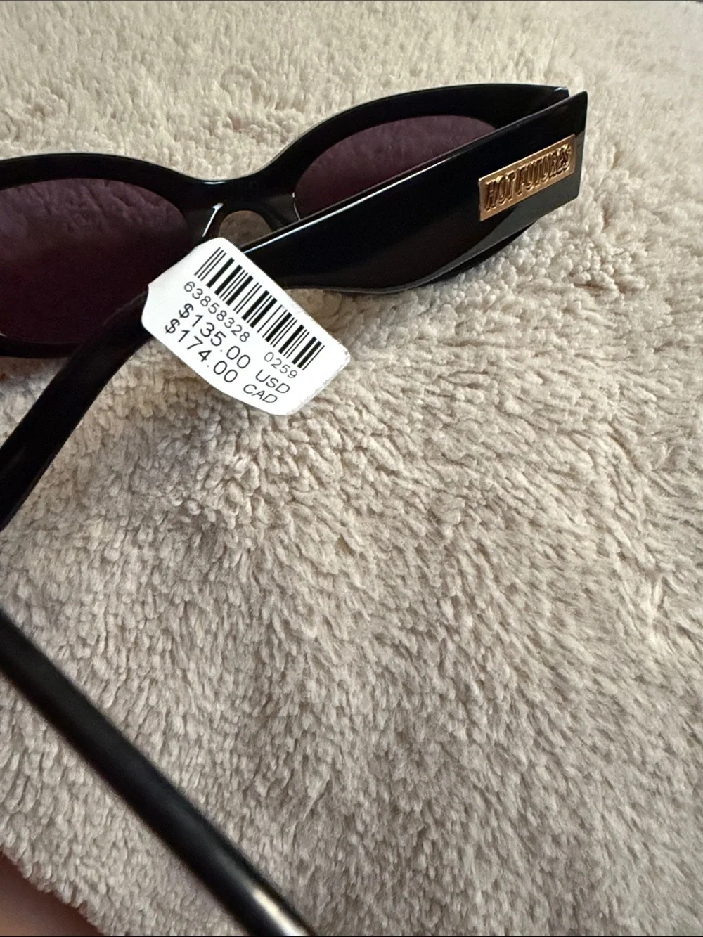 NWT! Hot Futures Cosmic Rebel Sunglasses Black